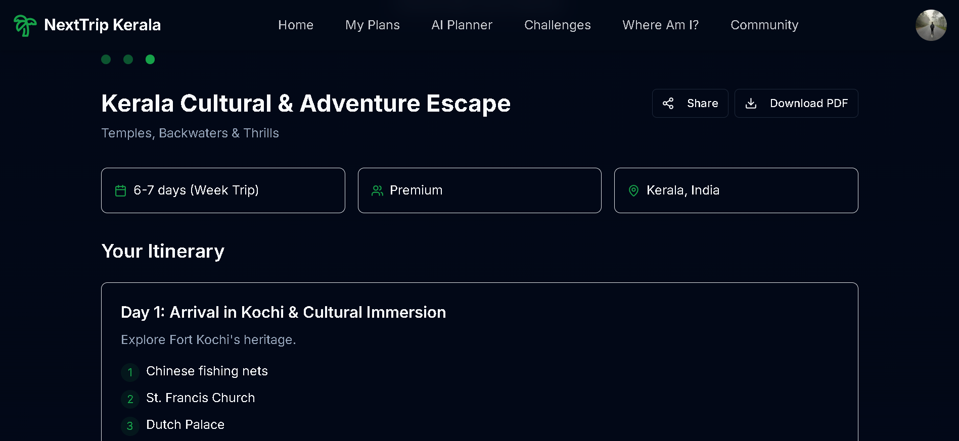 NextTrip screenshot 3